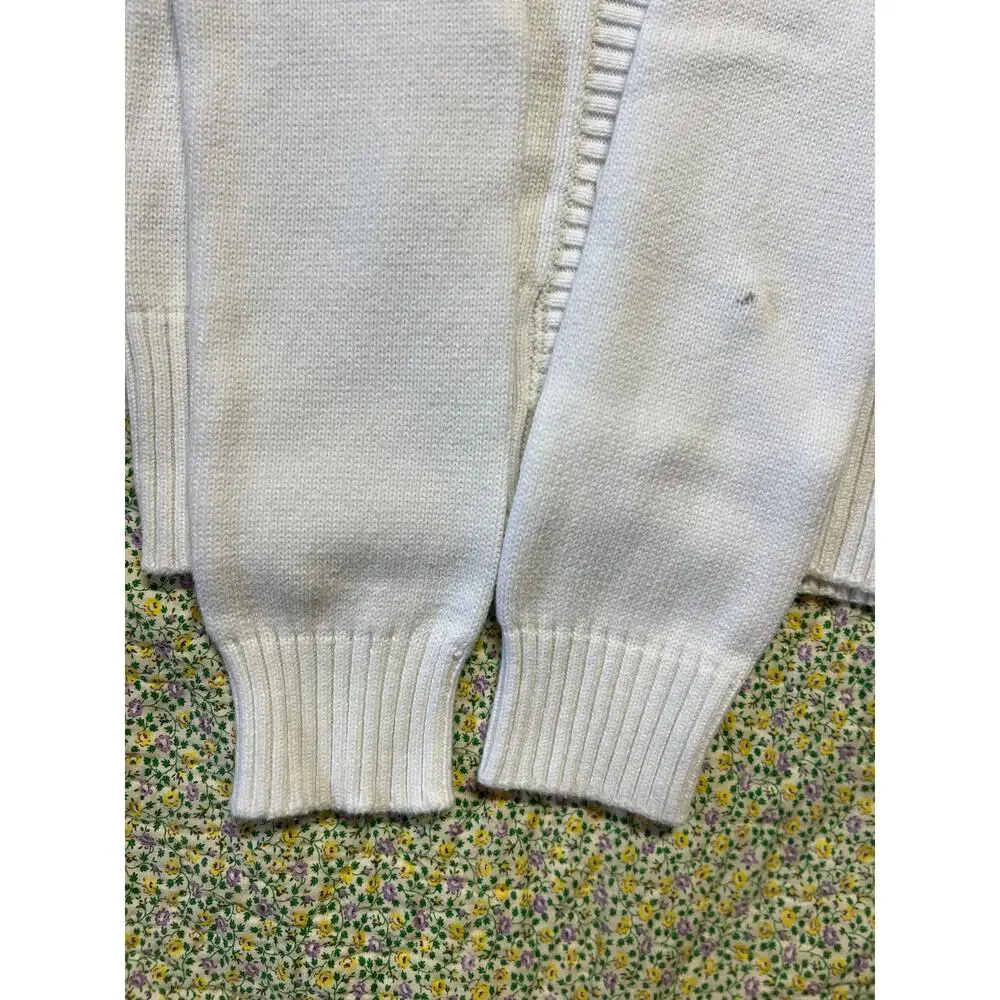 GYMBOREE GIRLS WHITE KNIT CARDIGAN SIZE 7/8